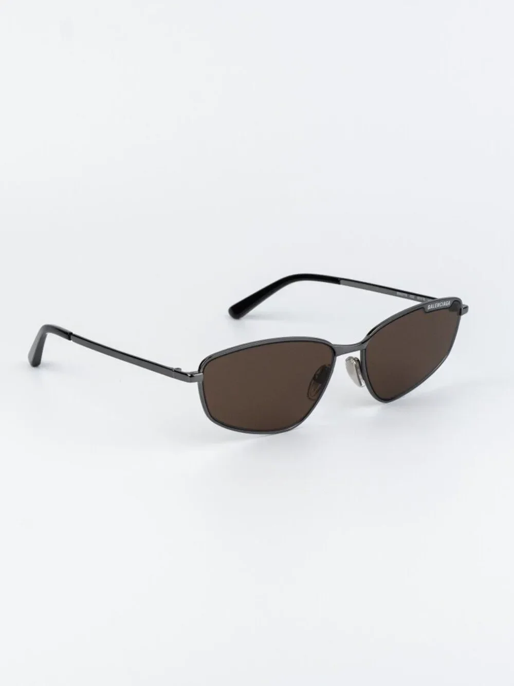 Balenciaga Women Sunglasses Ruthenium Brown BB0277S 002 NEW AUTHENTIC